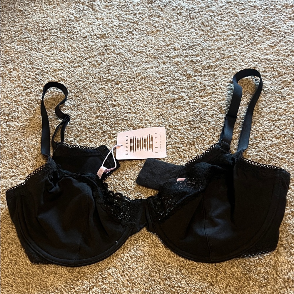 Savage X Fenty Black Lace Bra